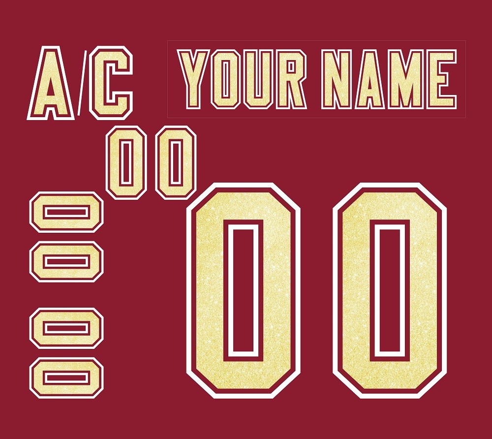 NCAA Denver Pioneers Customized Number Kit For 2000-2004 Away Hockey Jersey