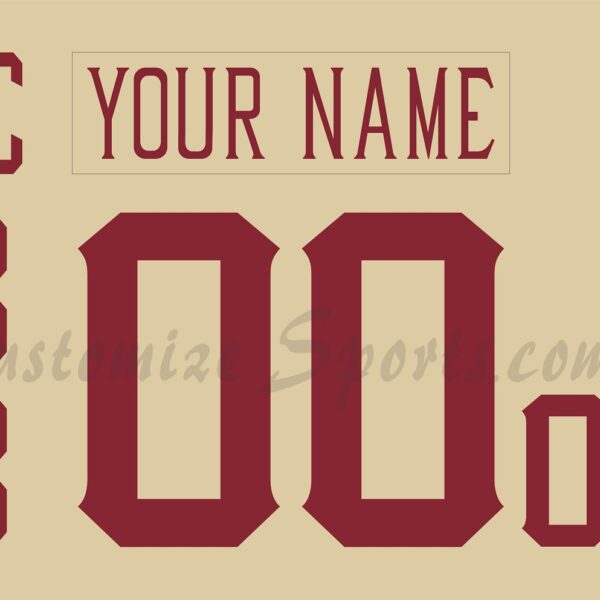 NCAA Denver Pioneers Customized Number Kit For 2016-2023 3rd Hockey Jersey