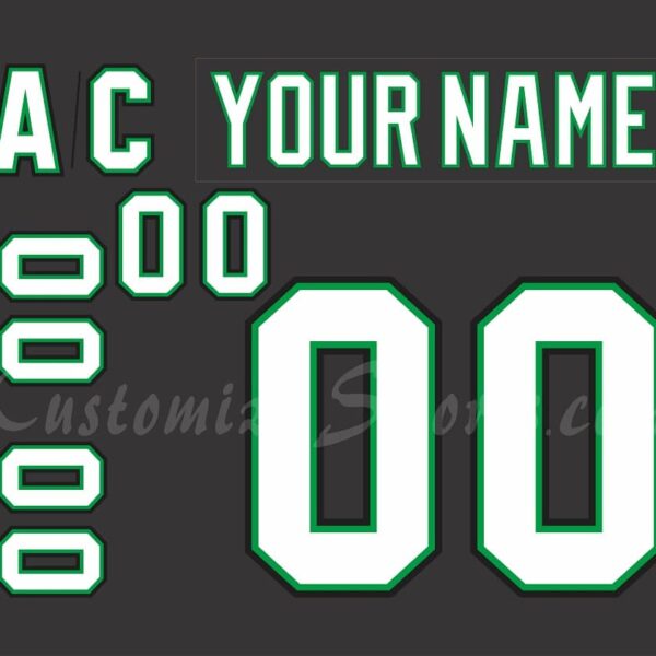 NCAA North Dakota Customized Number Kit For 2017-2022 Home Hockey Jersey