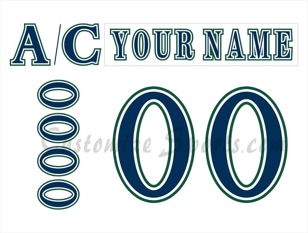 Grand Rapids Griffins Customized Number Kit For 2001-2007 3rd Jersey