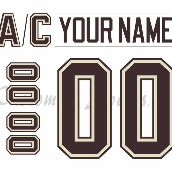 Hershey Bears Customized Number Kit for 2012-2022 Home Jersey