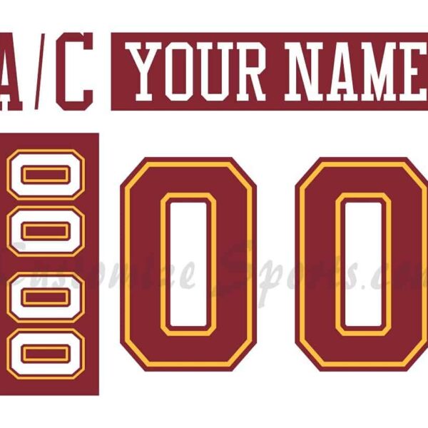 NCAA Minnesota Golden Gophers Customized Number Kit For 1999-2005 Home Hockey Jersey