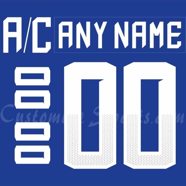 IIHF Team USA Customized Number Kit For 2018 Blue Hockey Jersey