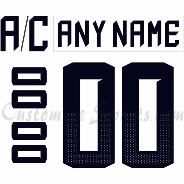 IIHF Team USA Customized Number Kit For 2018 White Hockey Jersey