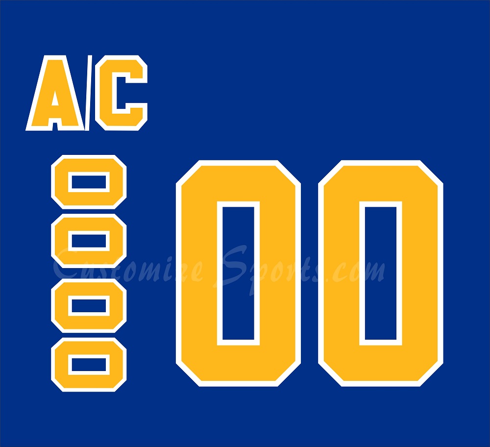 Buffalo Sabres Customized Number Kit for 1970-1977 Away Jersey