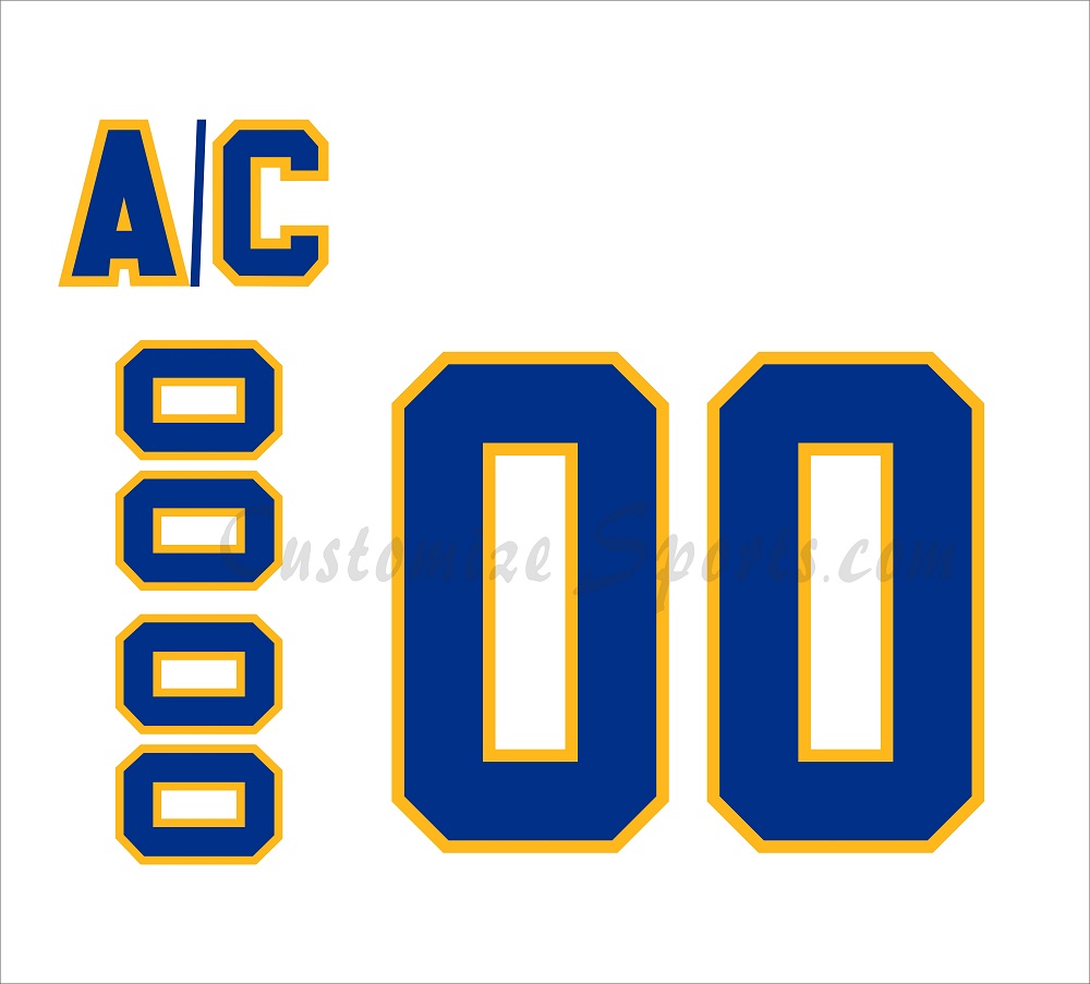 Buffalo Sabres Customized Number Kit for 1970-1977 Home Jersey