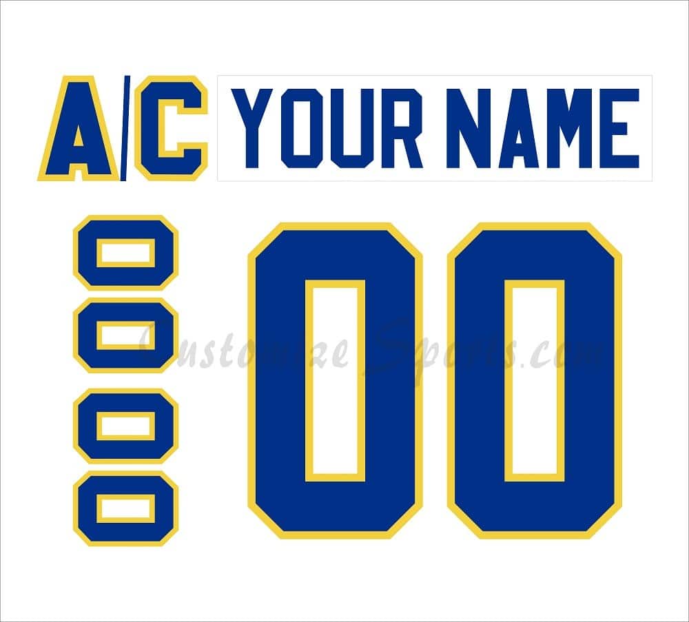 Buffalo Sabres Customized Number Kit for 1977-1983 Home Jersey