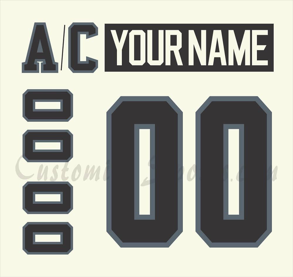 Iowa Heartlanders Customized Number Kit For 2021-2022 3rd Jersey