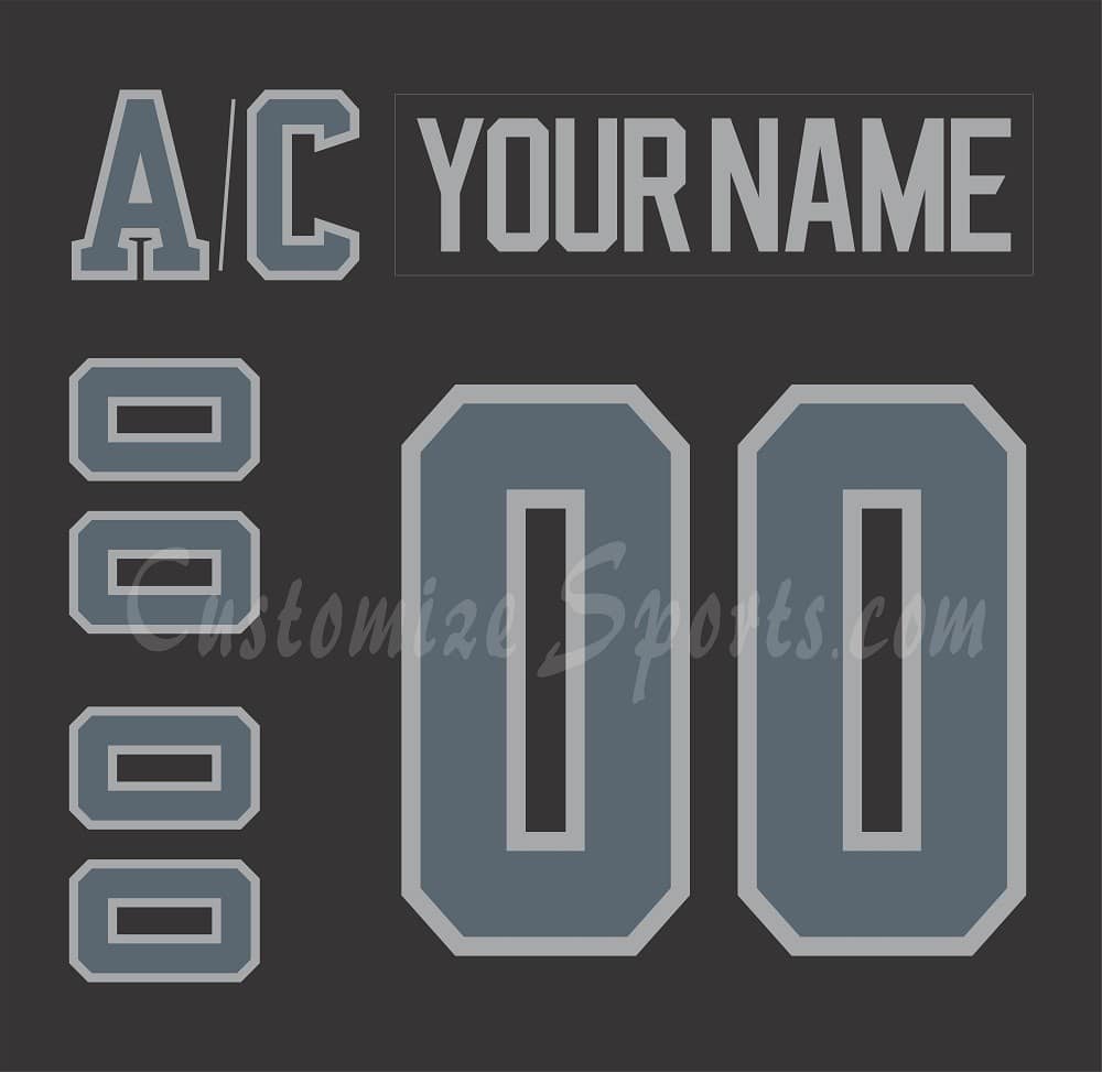 Iowa Heartlanders Customized Number Kit For 2021-2022 Home Black Jersey