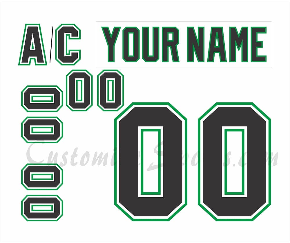 NCAA North Dakota Customized Number Kit For 2012-2017 Away Hockey Jersey