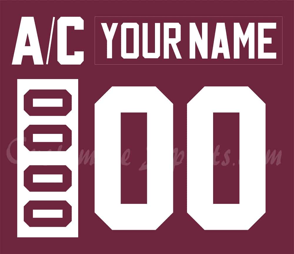 Peterborough Petes Customized Number Kit For 1989-2009 Away Jersey