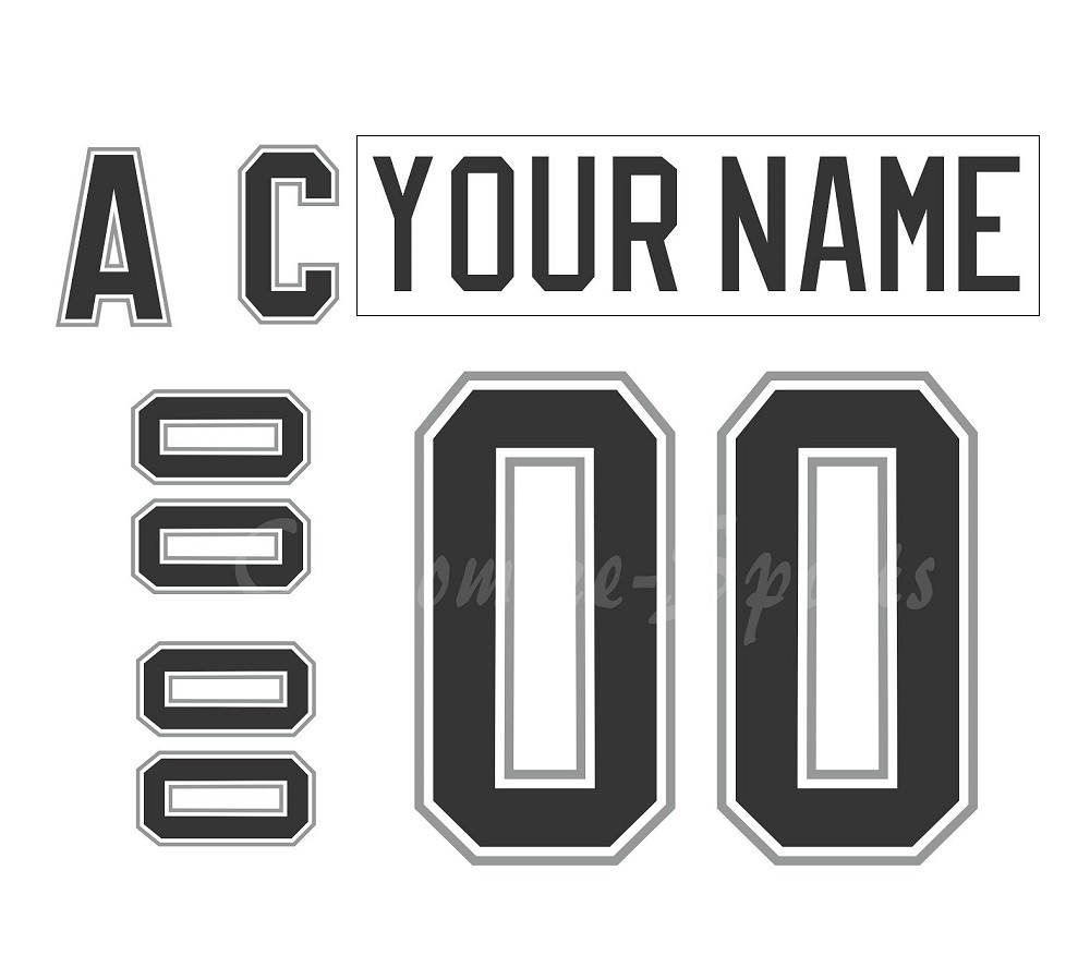 San Antonio Rampage Customized Number Kit For 2007-2012 White Jersey