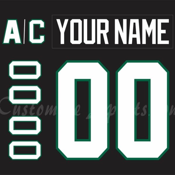 Texas Stars Customized Number Kit for 2018-2019 10th Anniversary Jersey