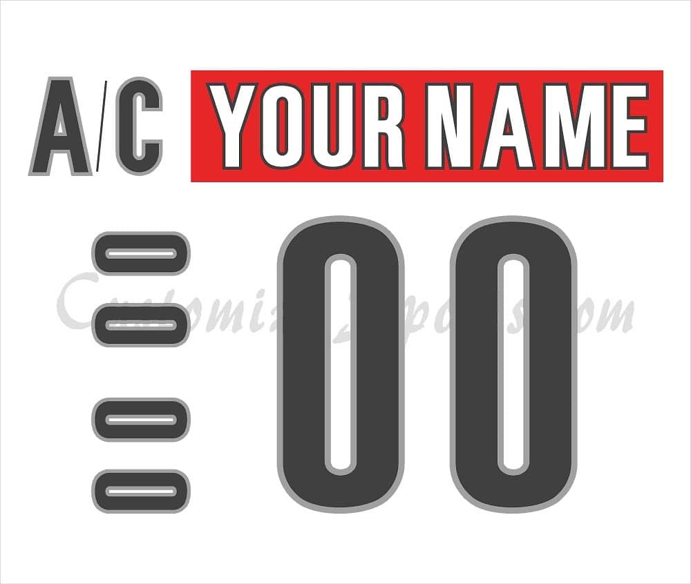 Charlotte Chekers Customized Number Kit For 2019 White Jersey