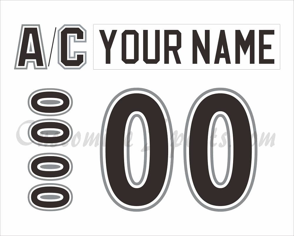 Sarnia Sting Customized Number Kit For 1994-1999 Home White Jersey