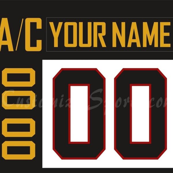 IIHF Team Germany Customized Number Kit for 2014-2017 White Hockey Jersey