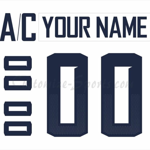 IIHF Team USA WJC Customized Number Kit for 2019-2020 White Hockey Jersey