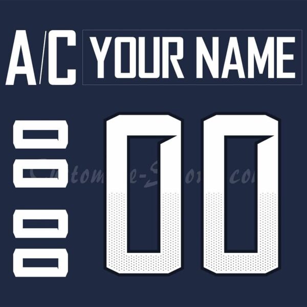IIHF Team USA WJC Customized Number Kit for 2019-2020 Navy Hockey Jersey