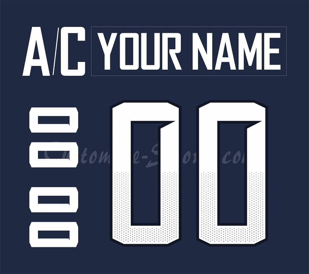 IIHF Team USA WJC Customized Number Kit for 2019-2020 Navy Hockey Jersey