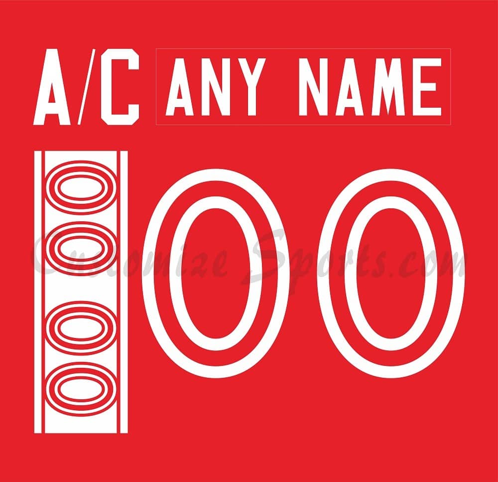 IIHF Team Austria Customized Number Kit For 2002 Red Hockey Jersey