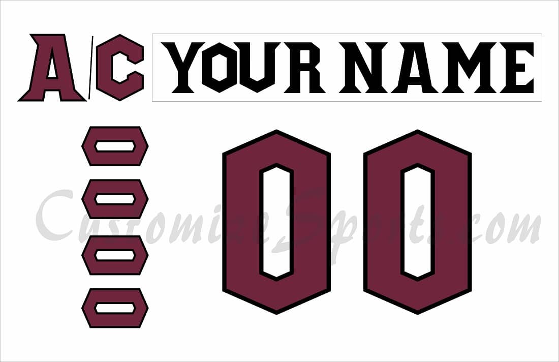 Atlanta Gladiators Customized Number Kit for 2017-2018 White Jersey