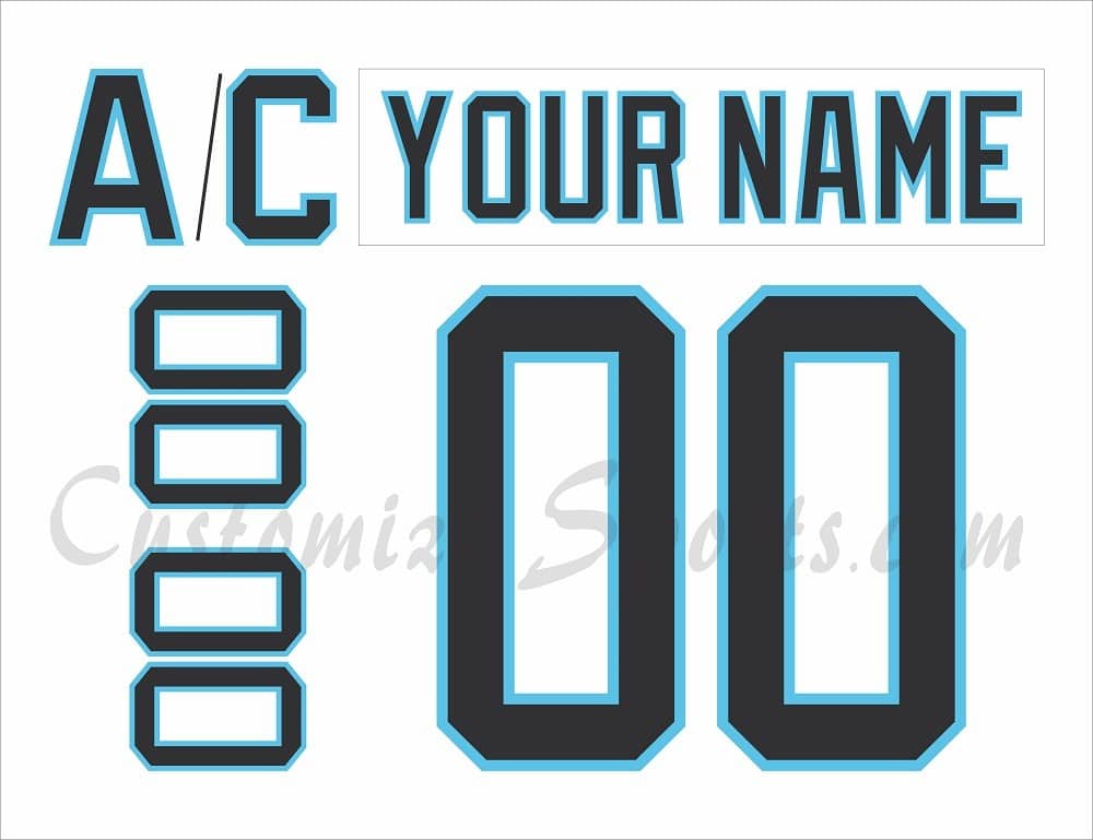 Atlanta Knights Customized Number Kit for 1992-1996 White Jersey
