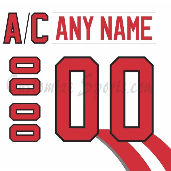 IIHF Team Austria Customized Number Kit For 1997-1998 White Hockey Jersey