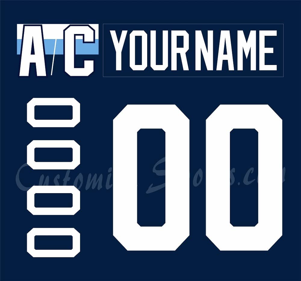 Sherbrooke Phoenix Customized Number Kit For 2021-2022 Navy Jersey