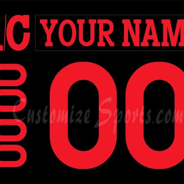 Cincinnati Cyclones Customized Number Kit For 2022-2023 3rd Jersey