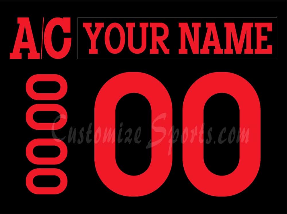 Cincinnati Cyclones Customized Number Kit For 2022-2023 3rd Jersey