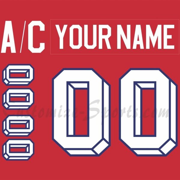 IIHF Team Czechoslovakia Customized Number Kit For 1990's Red Hockey Jersey