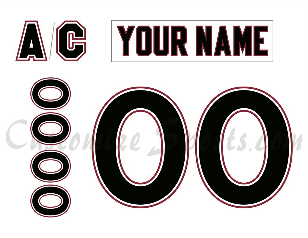 Guelph Storm Customized Number Kit For 2005-2007 Home Jersey