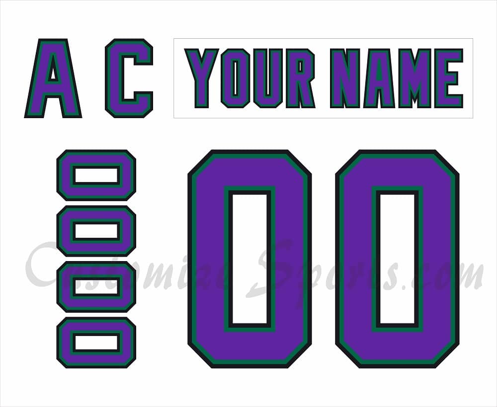 Minnesota Moose Customized Number Kit For 1994-1996 Home Jersey