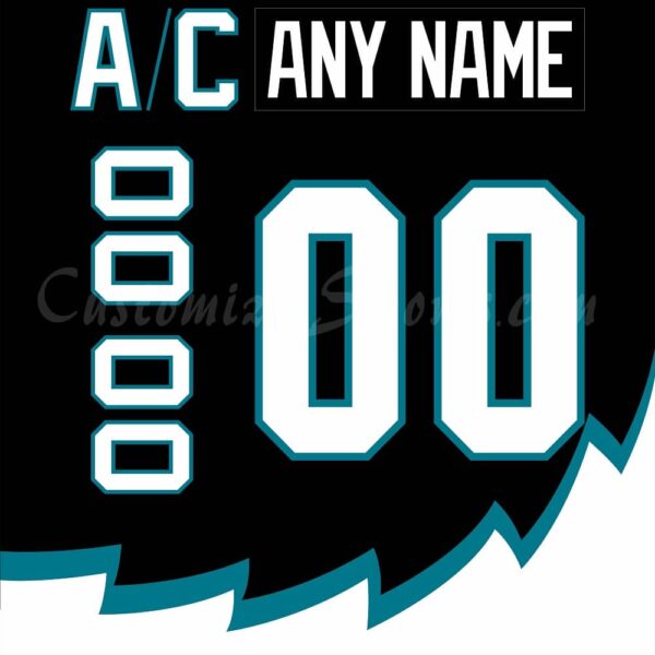 Cleveland Lumberjacks Customized Number Kit For 1995-2001 Black Jersey