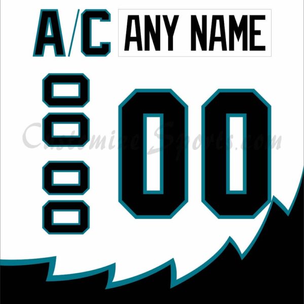 Cleveland Lumberjacks Customized Number Kit For 1995-2001 White Jersey