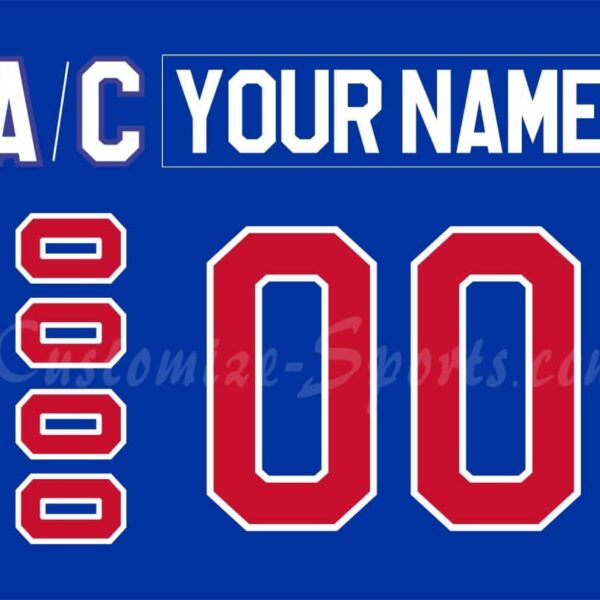 IIHF Team USA Customized Number Kit For 1980 Blue Hockey Jersey