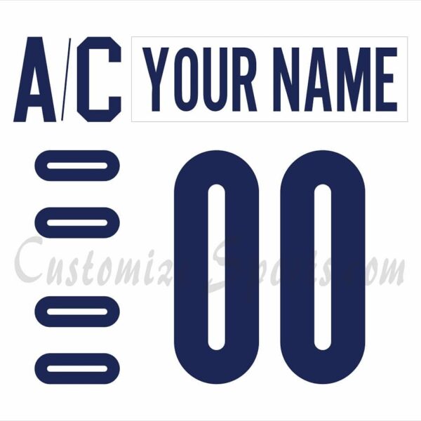 IIHF Team USA Customized Number Kit For 2006 White Hockey Jersey