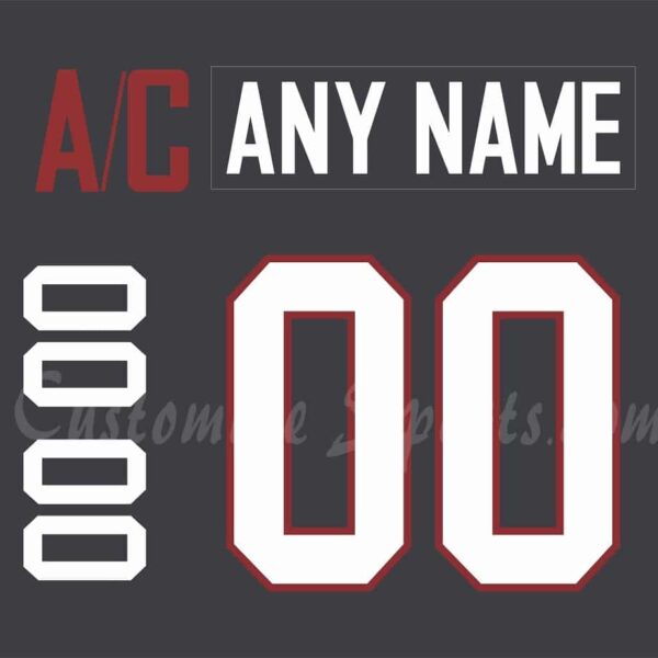 IIHF Team Japan Customized Number Kit for 2015 Black Hockey Jersey