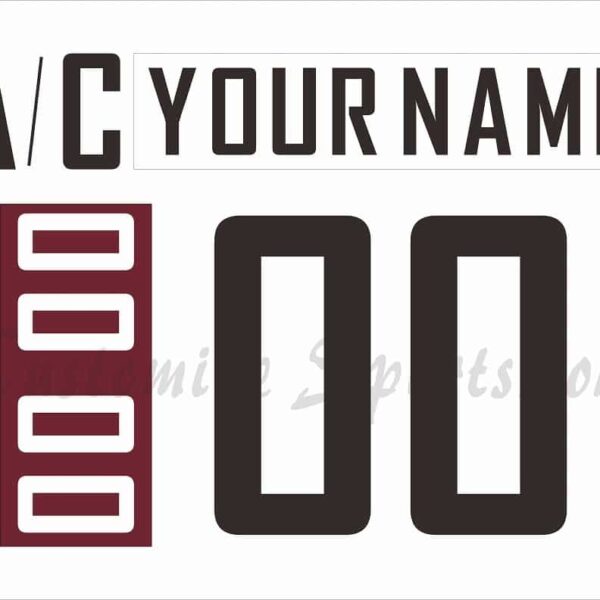 IIHF Team Latvia Customized Number Kit for 2010 White Hockey Jersey