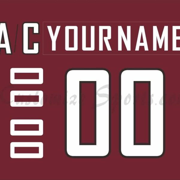 IIHF Team Latvia Customized Number Kit for 2014 Maroon Hockey Jersey