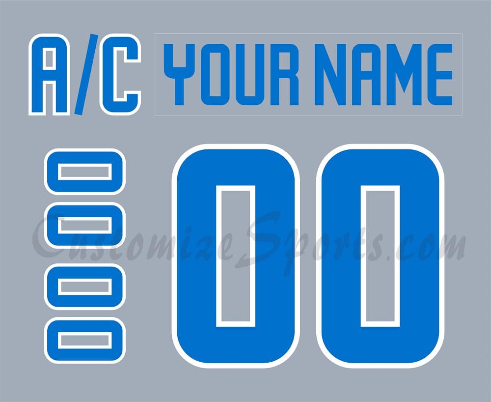 Jacksonville Icemen Customized Number Kit for 2019-2020 3rd Jersey