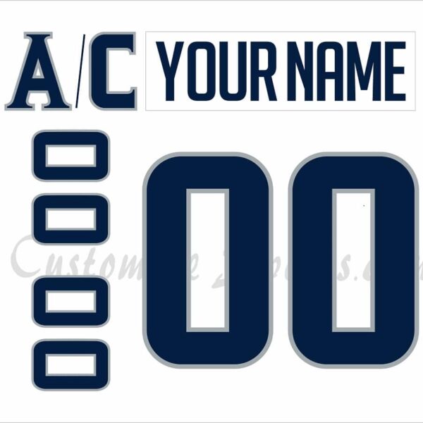 Jacksonville Icemen Customized Number Kit for 2019-Present White Jersey