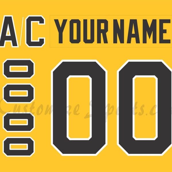 Norfolk Admirals Customized Number Kit For 2018 Yellow Jersey