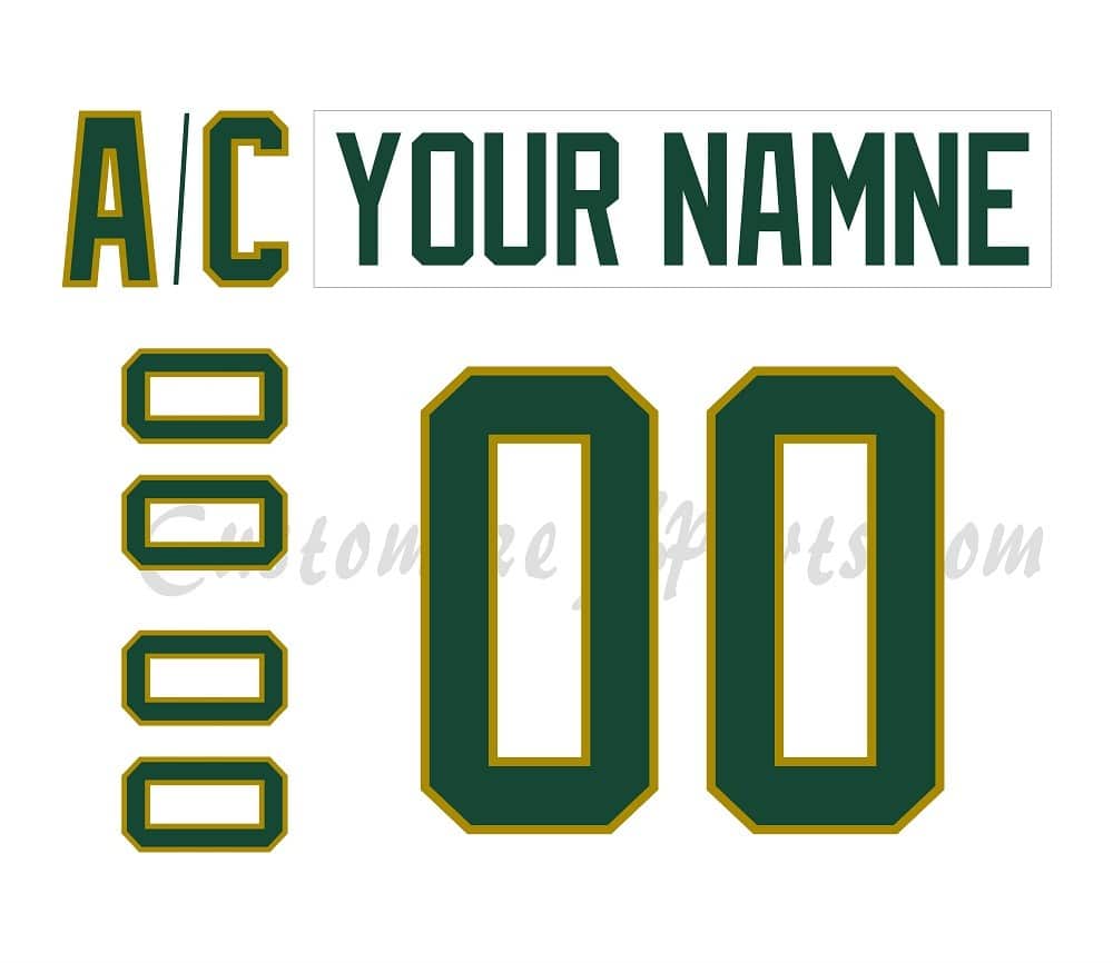 Texas Stars Customized Number Kit for 2011-2013 3rd Jersey