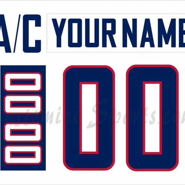 IIHF Team Russia Customized Number Kit for 2010-2011 White Hockey Jersey