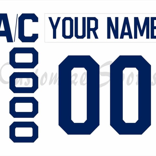 Toronto Marlies Customized Number Kit for 2017-Present Home Jersey