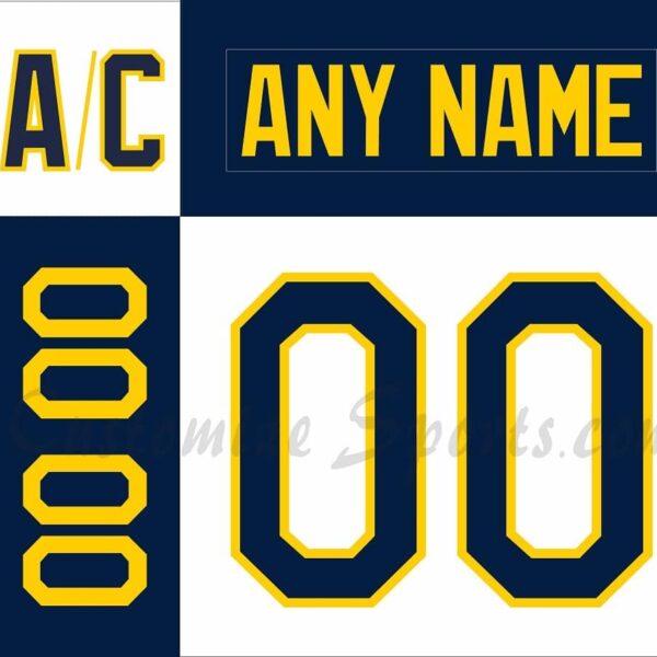 NCAA Michigan Wolverines Customized Number Kit 2015 City Classic Hockey Jersey