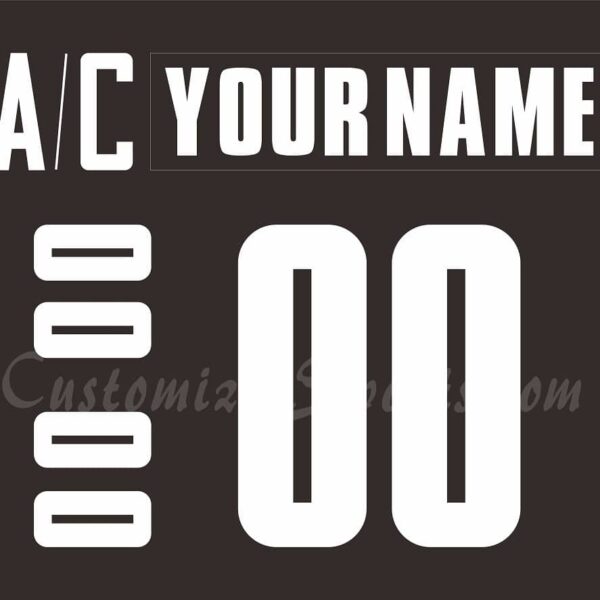 IIHF Team Canada Customized Number Kit for 2002 3rd Black Hockey Jersey