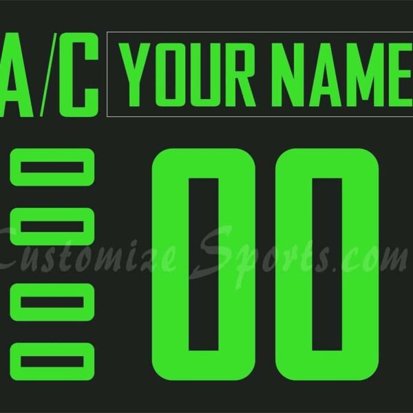 Utica Comets Customized Number Kit for 2017 Black Jersey