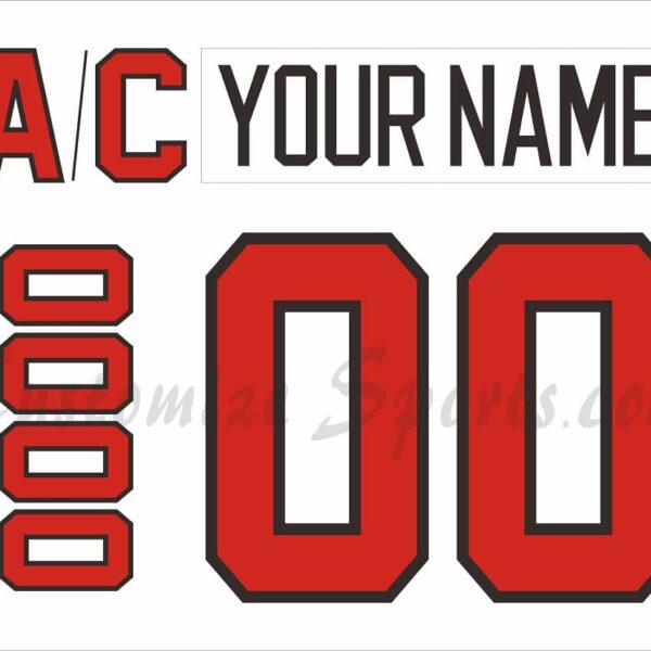 NCAA Northwestern Huskies Customized Number Kit For 2018 White Hockey Jersey